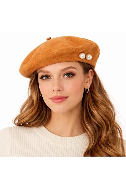 valkyrie قبعة رسام نسائية مزينة باللؤلؤ، قبعة فرنسية ناعمة الملمس، قبعة شتوية...