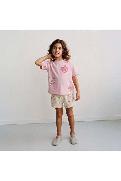 connemara Κοριτσίστικο μπλουζάκι με στάμπα και σορτς, βαμβακερό, καλοκαιρινό,...