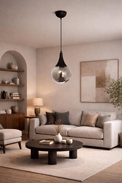 Funnel Chandelier, smoked glass Modern and Stylish Design