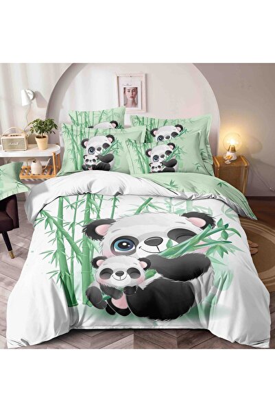 JOJO HOME Set lenjerie de pat 5D, 140x200cm, identic cu poza, 4 piese, cearce...