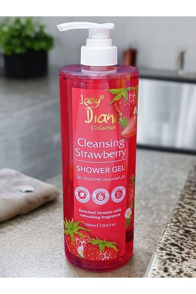 Lady Diana LD SHOWER GEL STRAWBERRY 1000ML