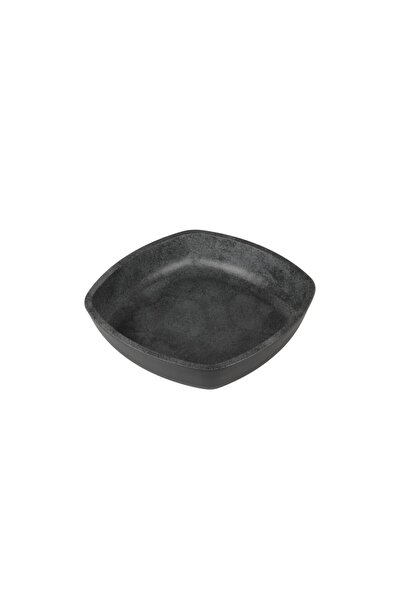 Globy Square Presentation Bowl Gray 30×30×7 cm