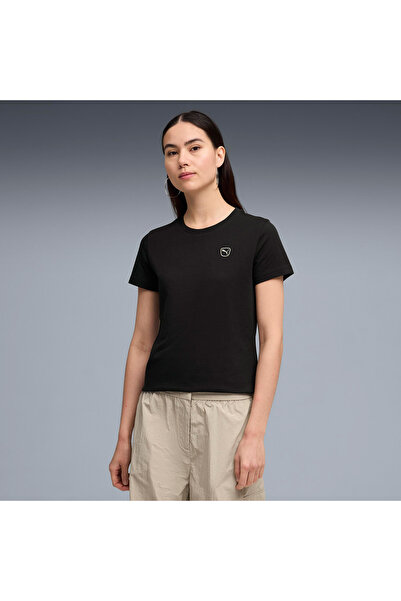 Puma Γυναικείο μαύρο T-shirt Ess Elevated Tk