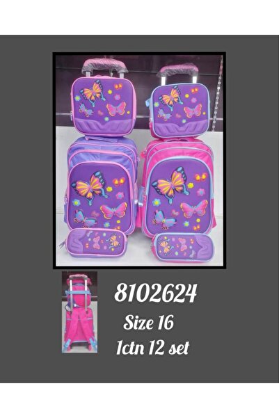 Solo MHB0624 8808-3#16 3PC TROLLEY SCHOOLBAG+P/B+L/B