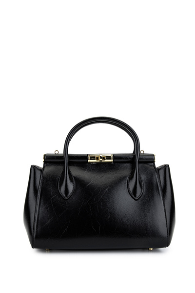 Tamer Tanca Women's Faux Leather Black Handbag