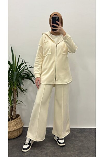 Suede Style 9293 - Stylish and Comfortable 3-Yarn Raster Fabric Hooded Women'...