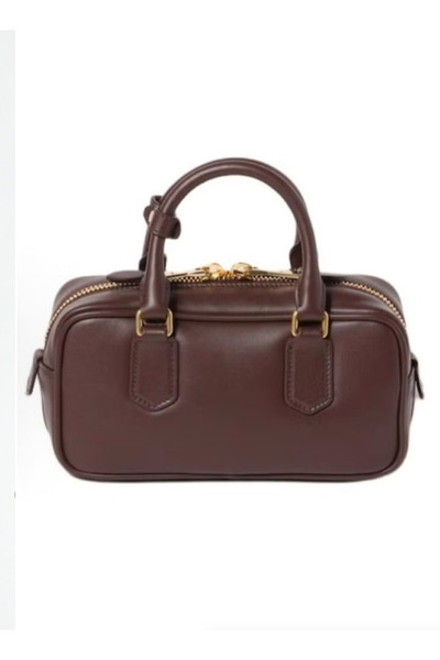 MOM Small Arcadie Handbag — Quilted Nappa Leather, Crossbody/Shoulder Bag