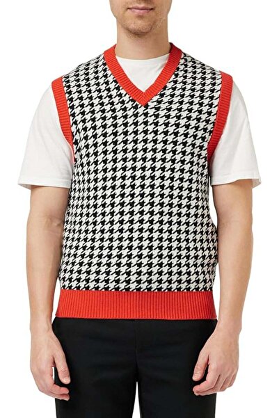 United Colors of Benetton Pulover roșu pentru bărbați, cu model în amestec de...