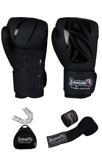 Dragondo Black Mamba Boks Eldiveni Kick Boks Muay Thai 3.5 mt Boks Bandajı ve...