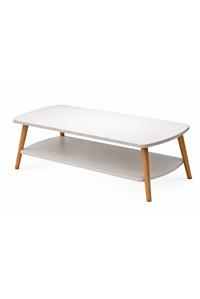 BASE Rectangular coffee table with rounded corners, 2 levels, 100x48x42 cm