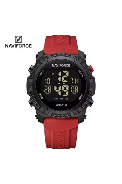 Naviforce Ανδρικό Ρολόι 7104-Κόκκινο Μοντέρνο Στυλ Κορυφαία Οθόνη Ανθεκτικό Κ...
