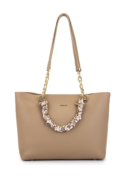 Tamer Tanca Women's Faux Leather Mink Shoulder Bag