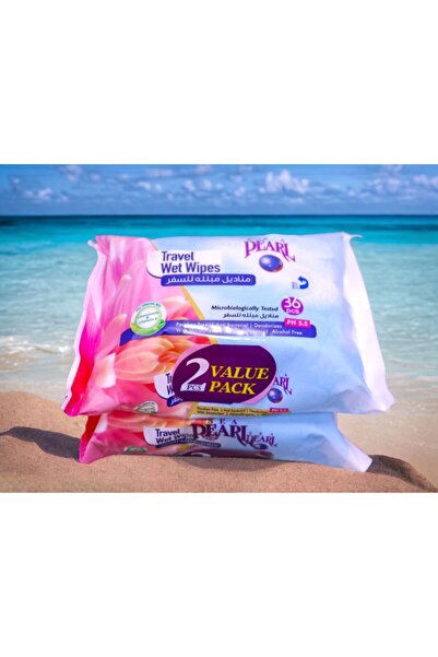 Sea Pearl 2PCS VALUE PCK TRAVEL WET WIPES
