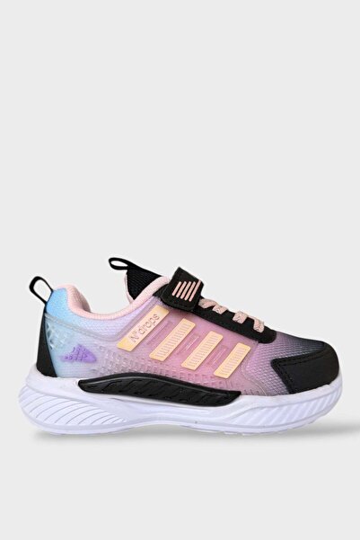 Liger Pantofi sport pentru copii cu talpă anatomică ușoară cu velcro PUDRA