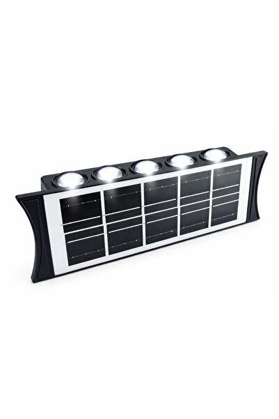 Mihai Set de 2 lămpi solare bidirecționale cu lumină sus și jos, 10 LED-uri