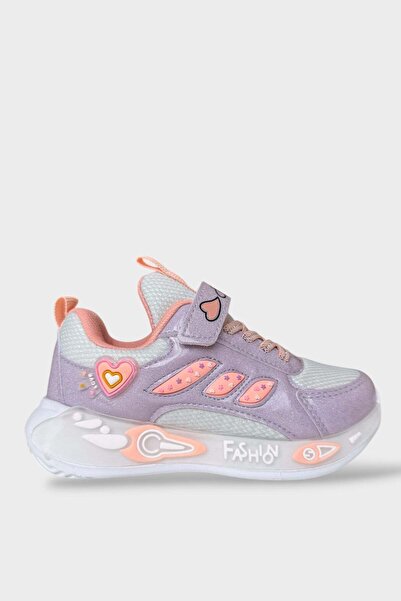 Liger Pantofi sport pentru fete, cu velcro, cu sclipici, cu talpă ușoară, cu ...
