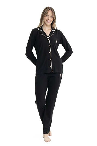 U.S. Polo Assn. Modal & Cotton, Front Button, Seasonal Fabric, Women's Pajama...