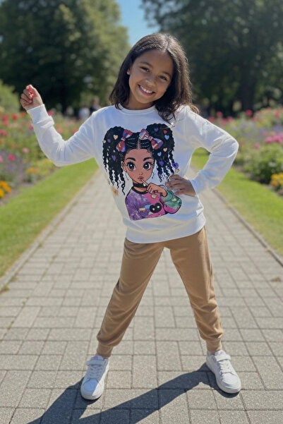 TOFİSA Σετ Πιτζάμες για Κορίτσια με Σχέδιο Βιζόν - 28108-VIZON