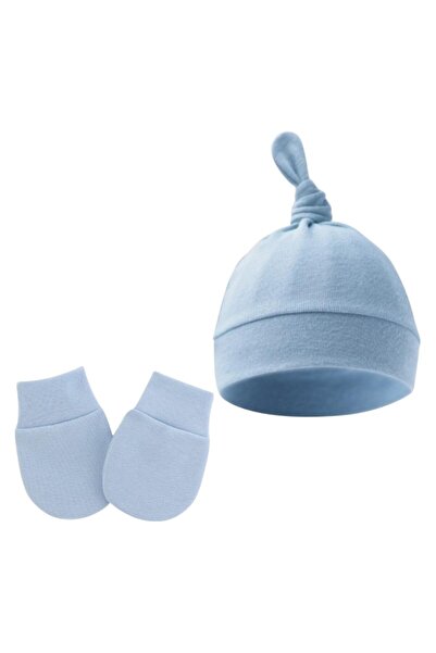 Bambimici - Tiny Tops Baby Beanie and Mittens - Multicolor- 0M to 6M