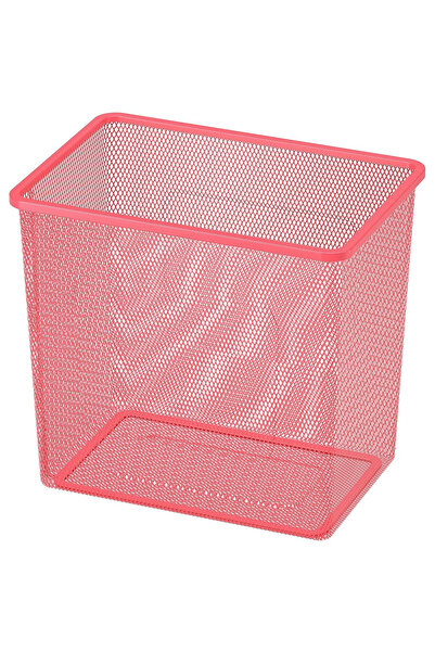 IKEA Light Red Multi-Purpose Storage Box 42X30X23 cm Toy Organizer Children's...