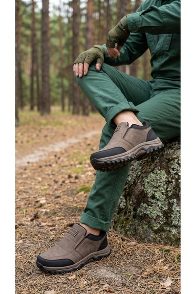İNSETTO Erkek Bot İçi Polar Kaydırmaz Termo Taban Kışlık Bağcıklı Outdoor Tre...