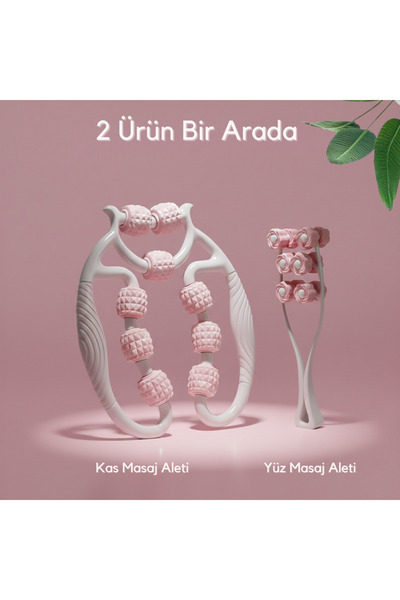 BTNES Masaj Aleti Tekerlekli Ayarlanabilir Bacak Kol Boyun & Yüz ve Çene Yüz ...