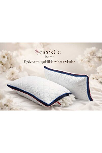 Çiçekce Home evinize renk katar YASTIK mikro kapitone KLİMALI biye detaylı UL...