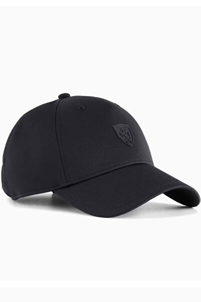 Puma Men's Black Ferrari Logo Cap - Adjustable Sports Cap - Premium Cotton