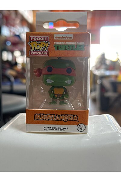 Funko Pop سلسلة مفاتيح على شكل سلاحف ميشلانجيلو من فانكو