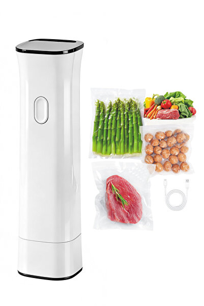 Genierc جهاز تفريغ الهواء الكهربائي للأطعمة، مضخة تفريغ محمولة مع شاشة LED، آ...