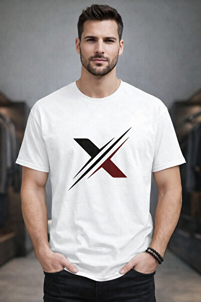 VODEXA Μπλουζάκι Unisex Oversize με στάμπα X SIGN, 100% βαμβακερό, άνετη εφαρ...