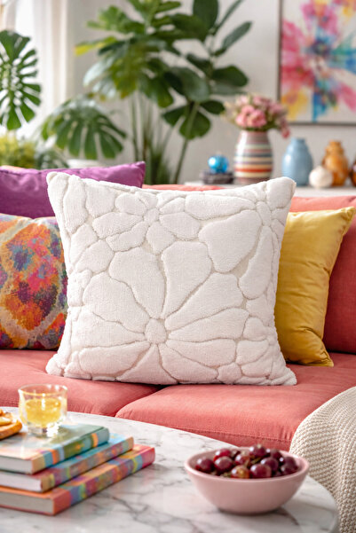 Pilloveland Puffy Cushion Cover - 43*43 cm - Flower
