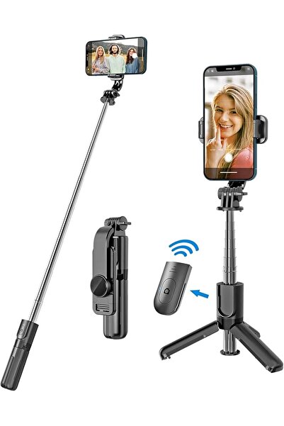 Tastech Bluetooth özellikli mobil ve kameralar için uzaktan kumandalı selfie ...