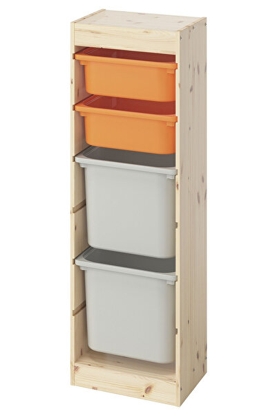 IKEA Çok Renkli Çok Amaçlı Saklama Ünitesi 44x30x91 cm Çocuk Odası Oyuncak Do...