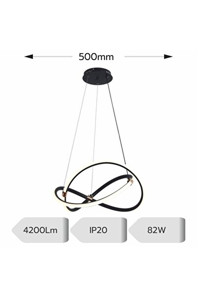 Luxera Lighting LED CHANDELIER TETIS ADJUSTABLE 82W/4200LM/3000K/4000K/6500K