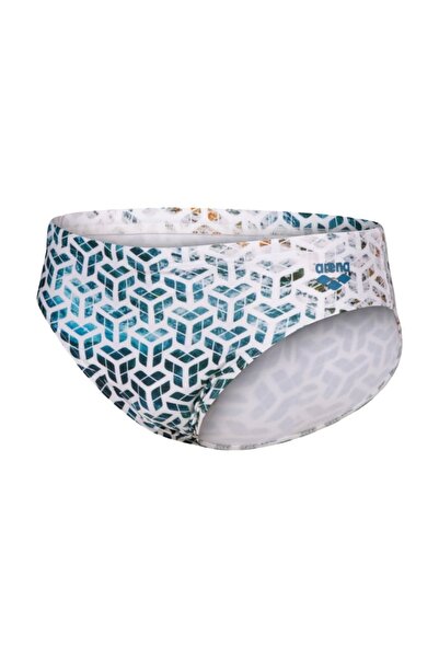 ARENA Men'sarena planet water swim briefs white multi