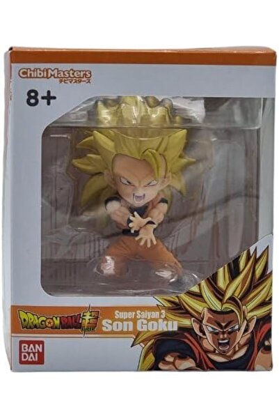 BANDAI Dragon Ball Super Super Saiyan Three Son Goku Chibi Masters Figure 8 c...