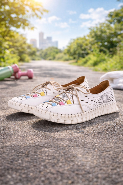 İNZE AYAKKABI Genuine Leather Casual Model Name: Serelia