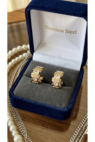 İNN JEWELLERY 316L Steel Earrings Tarnish Resistant Antiallergic Vintage Figu...