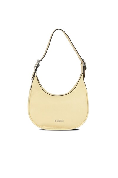 BUENO Παπούτσια Κίτρινη Δερμάτινη Γυναικεία Τσάντα Ώμου 01wby3612