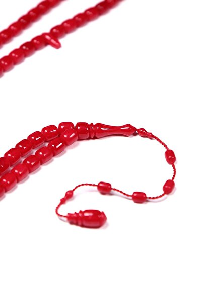 TESBİHKENTİ Special Craftsmanship Crimped Amber Prayer Rosary