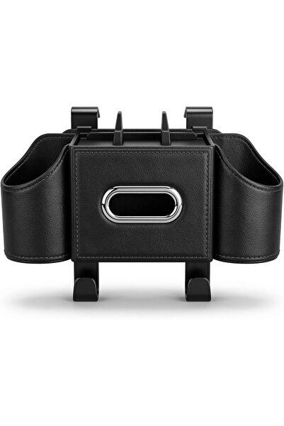 AutoFamily Auto Family Car Back Seat Organizer with Cup Holders & Tissue Box