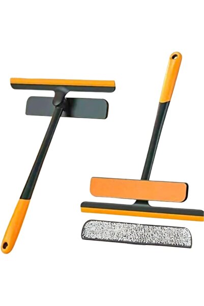 Arabest منظف زجاج دوار 3 في 1، 360 درجة °   فرشاة إسفنجية قابلة للطي ذات طبقت...