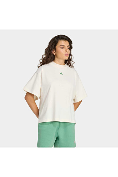 adidas Studio Boyfriend Γυναικείο Λευκό T-Shirt (HZ0858)