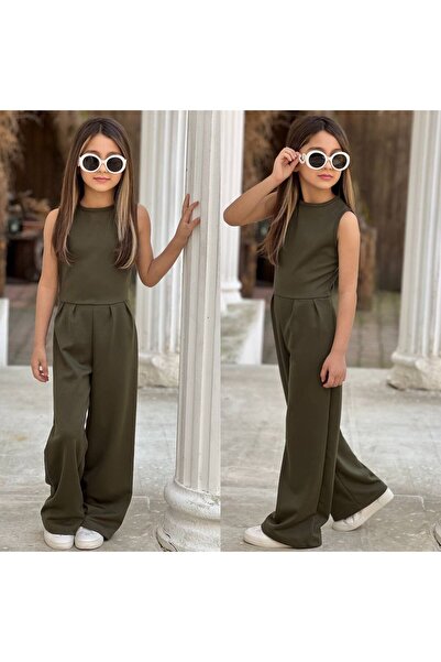 Lucky kidswear OYSHO KUMAŞ KIZ TULUM ARKADAN FERMUARLI 4-14 YAŞ