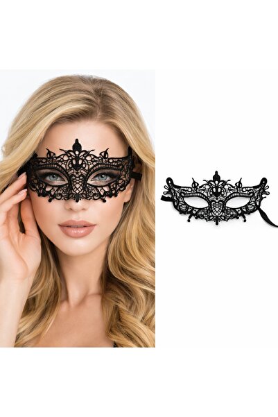 CT STONES Μαύρη δαντελένια βενετσιάνικη μάσκα για γυναίκες – Κομψή μάσκα για ...