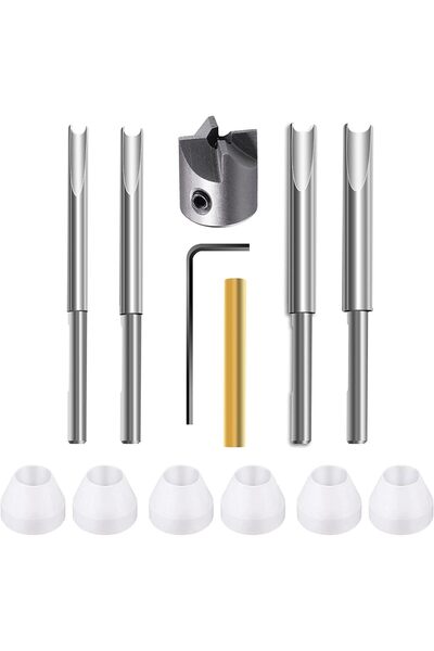 Arabest نظام تشذيب أعمدة أقلام النجارة، ملحقات المخرطة مع أعمدة قواطع التوجيه