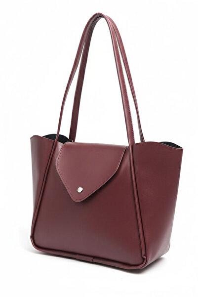 TOFİSA Жіноча бордова сумка через плече зі штучної шкіри з клапаном - 28253-B...