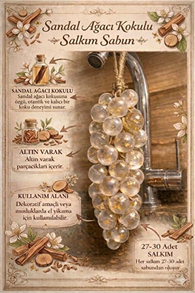 Sandal Ağacı Kokulu Musluk Salkım Sabunu
