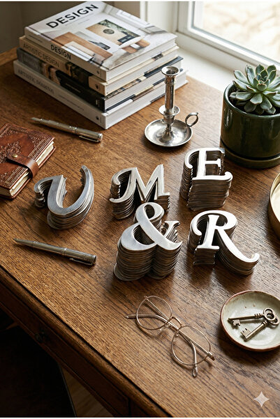 EKSENAHŞAPP Hediyelik Kutusu İçin Pleksi Harf - Nişan Çikolatası Ve İsimli Ob...